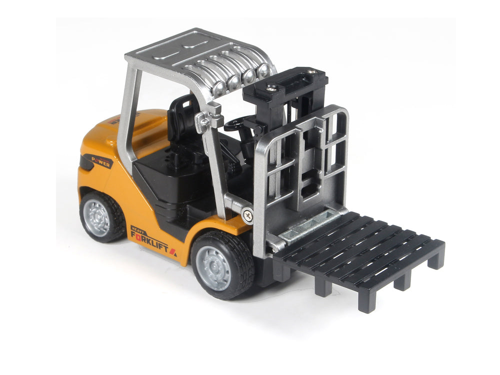 ARRISHOBBY 1/64 ミニフォークリフト 建設車両 RCカー アプリ操作対応 合金製クレーン・パレット・フック付き 大人も楽しめる精密ミニ建機 技適認証済