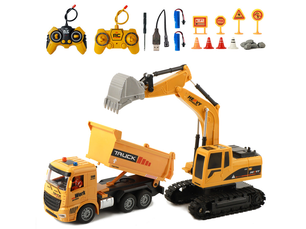 ARRISHOBBY 1/20スケール ラジコンショベル＆ダンプトラック 2-in-1