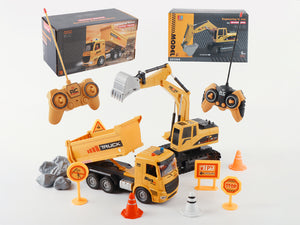 ARRISHOBBY 1/20スケール ラジコンショベル＆ダンプトラック 2-in-1 建設車両セット 技適認証済み