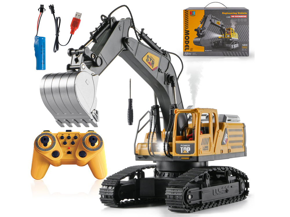 ARRISHOBBY 1/14スケール ラジコンショベル 建設車両 掘削機 680°回転  A/Bモデル 技適認証済み