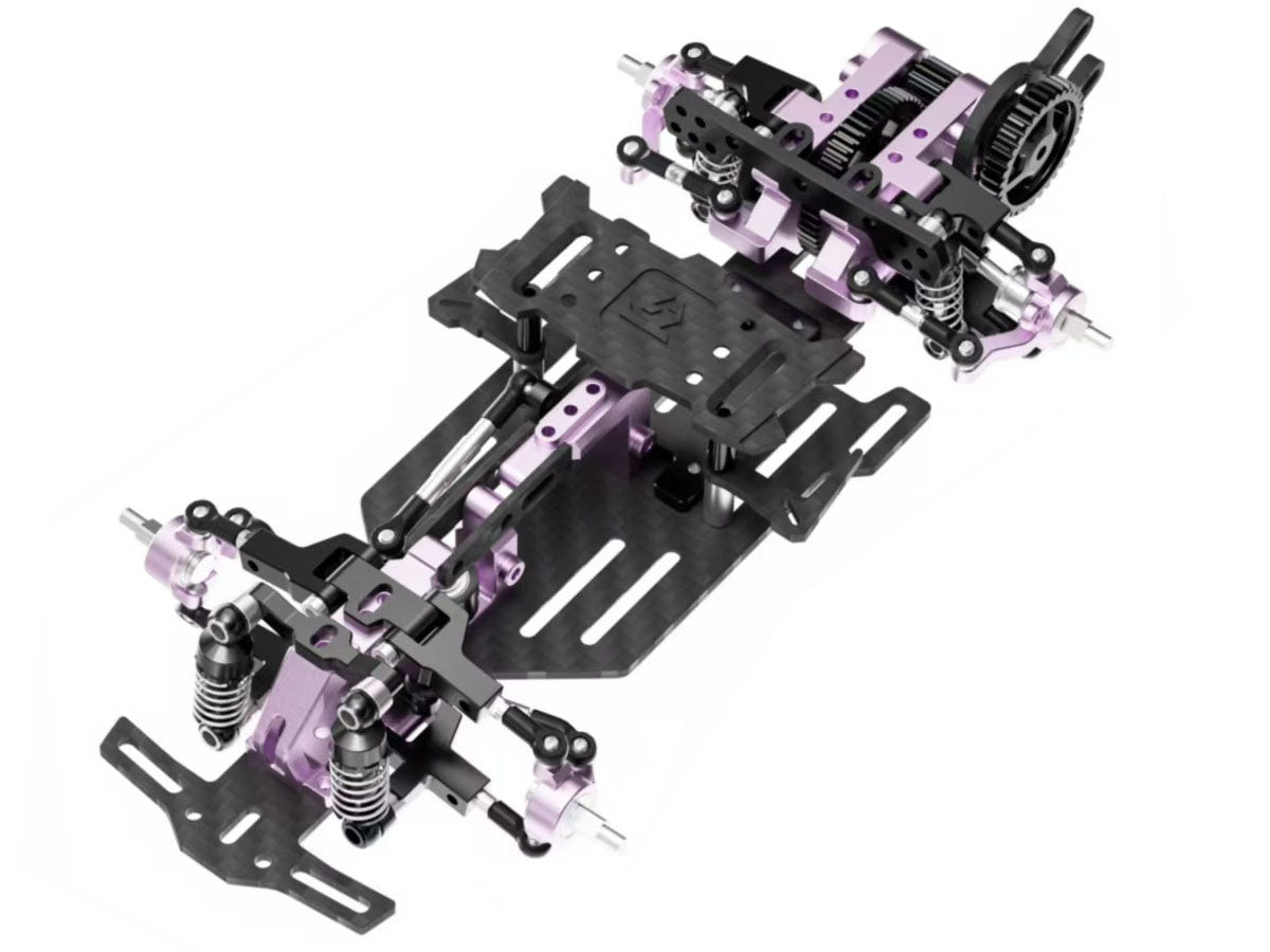 TG super 1/24 1/28 RWD ドリフトシャーシ二駆蚊車RAN