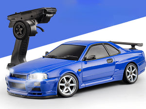 2026新版～LDR/C LD1899 1/18 GTR ラジコンドリフトカー 比例制御  合金製カーシェル
