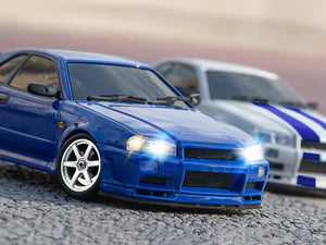 2026新版～LDR/C LD1899 1/18 GTR ラジコンドリフトカー 比例制御  合金製カーシェル