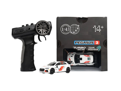 Turbo Racing C90 1/43 RWD ラジコンドリフトカーRTR 技適付 Pegasus 3× Audi A3 公式ライセンス