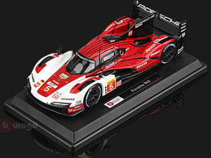 Bburago 1:24 ポルシェ 963 No.5 LMHダイキャストカーモデル完成品