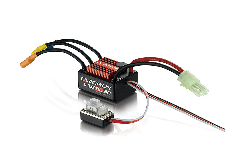 HOBBYWING QuicRUN-WP-16BL30 30A ESC BEC内蔵1A/6V 1/16, 1/18ラジコンカー用