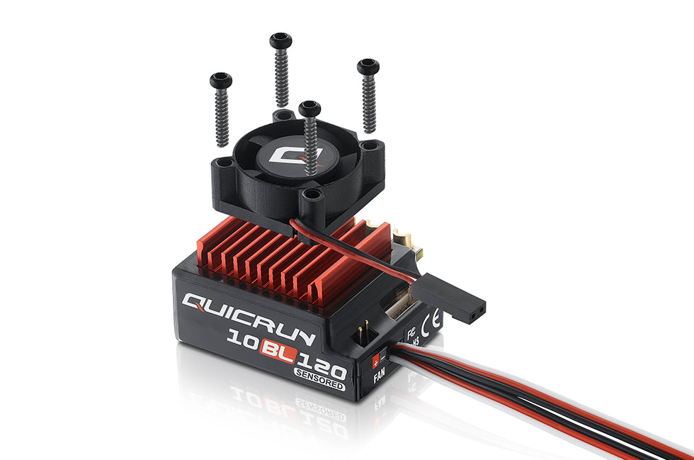 HOBBYWING QuicRUN 10BL60&120 SENSORED 60A/120A ESC BEC内蔵2A/6V 1/10, 1/12ラジコンカー用
