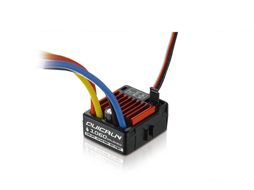 HOBBYWING QuicRUN-WP-1060-Brushed 60A ESC BEC内蔵3A/6V 1/10ラジコンカー用