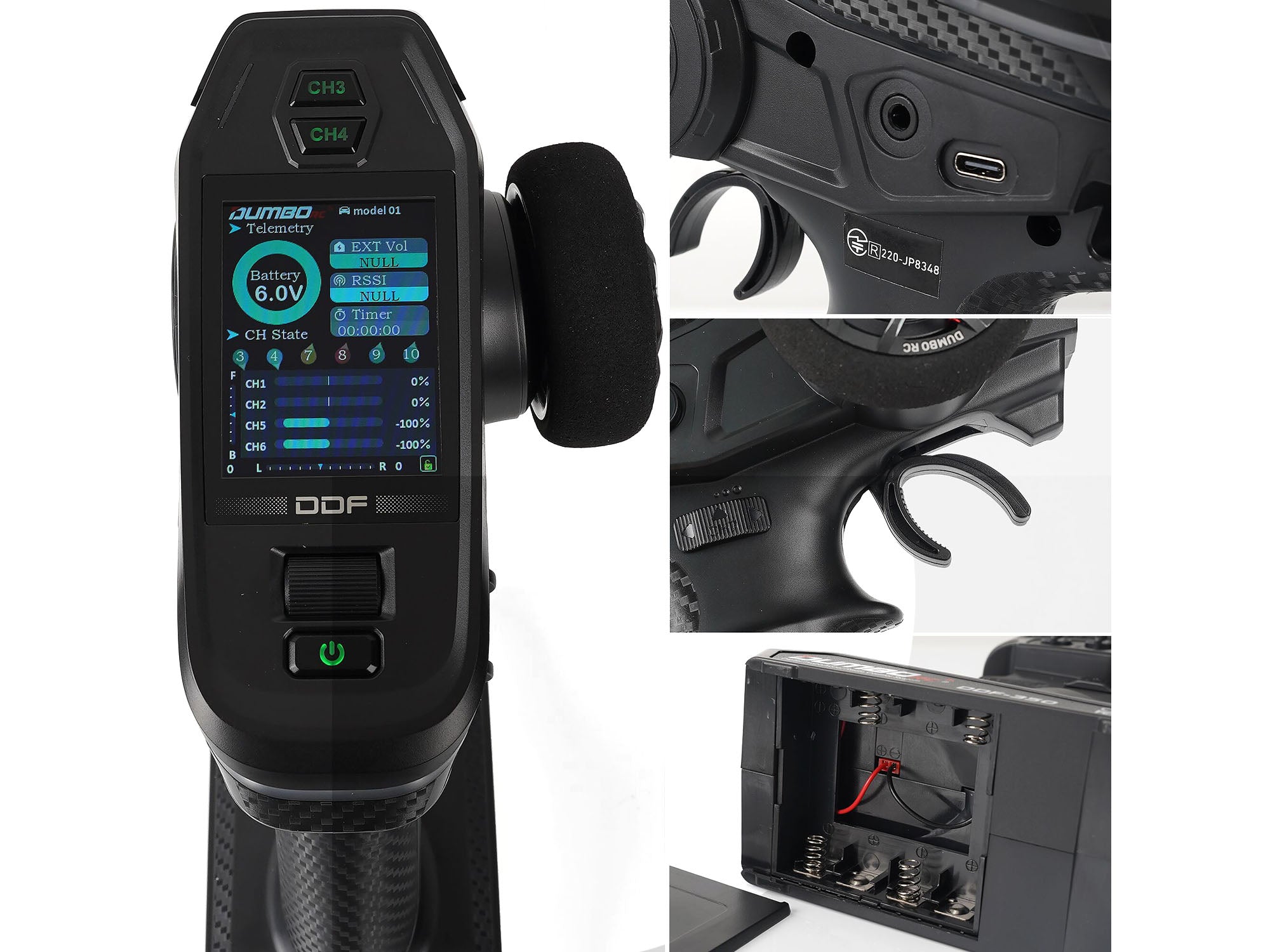 DUMBORC DDF-350 10CHプロポセット350M長距離制御 技適認証済