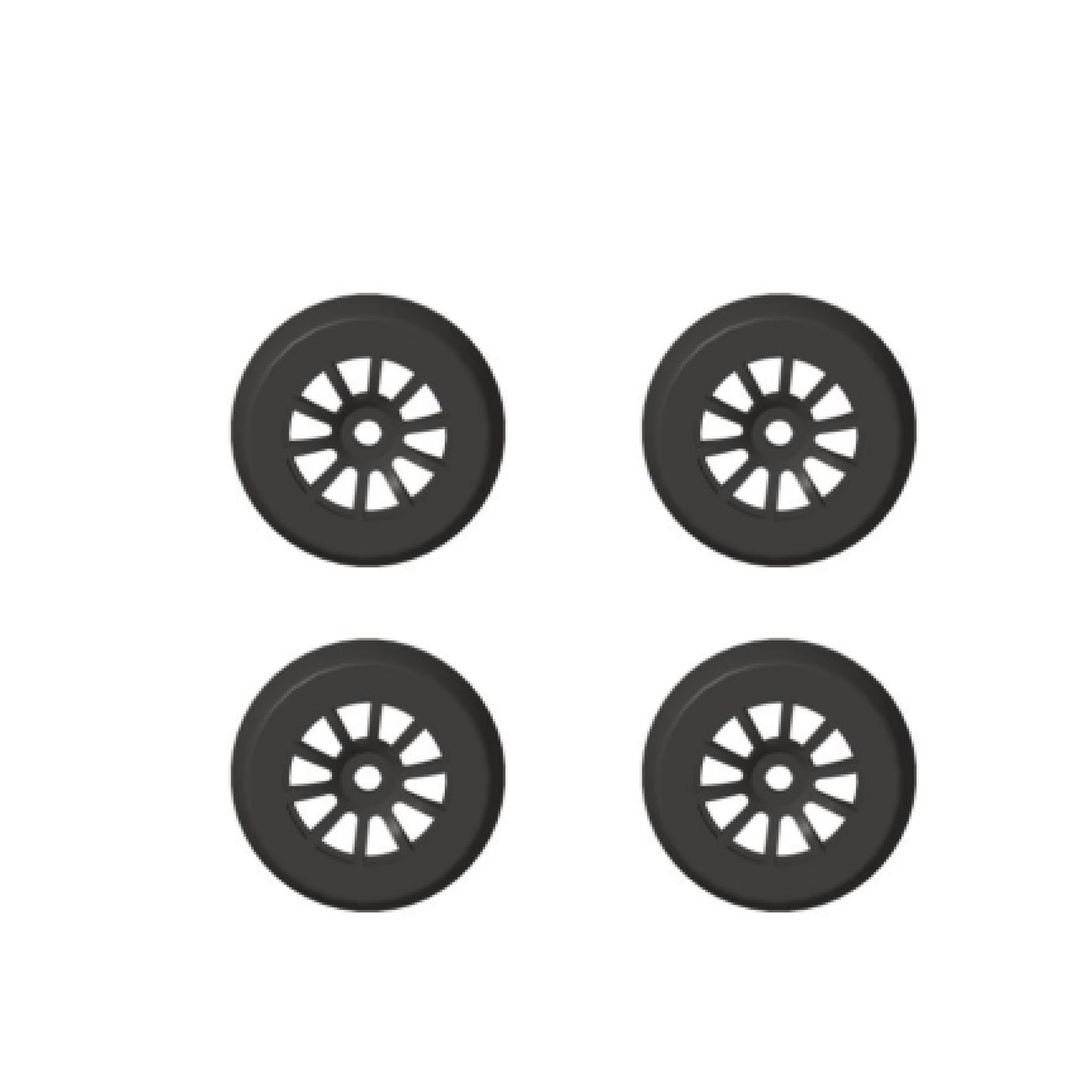 HX32-61 タイヤ 黒 4PCS HSTAR D43 1:43ドリフトカー用