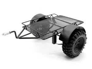 PMM 1/10 RC 金属製シングルアクスルショートトレーラー TRX4 SCX6 SCX10 D90に対応