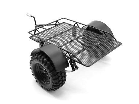 PMM 1/10 RC 金属製シングルアクスルショートトレーラー TRX4 SCX6 SCX10 D90に対応