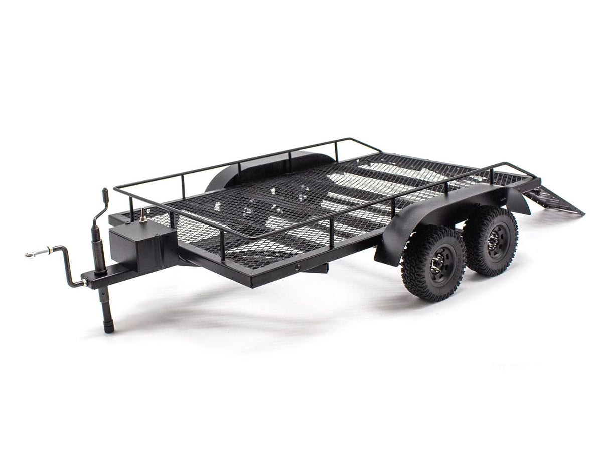 PMM 1/10 RC 金属製ダブルスプリングラダートレーラー TRX4 SCX6 SCX10に対応