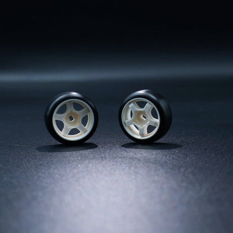 Zzspeed 高精度射出成形ホイール&タイヤ0.5° ドリフト蚊車用 4pcs