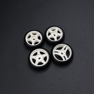 Zzspeed 高精度射出成形ホイール&タイヤ0.5° ドリフト蚊車用 4pcs