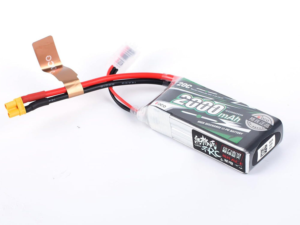 Gens ACE 2000mAh 2S 20C 7.4V リポバッテリー XT30コネクター – YOYOHOBBY