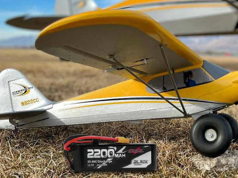 CNHL Black Series 1500mAh/2200mAh 11.1V 3Sリポバッテリー XT60 FPVドローン飛行機用