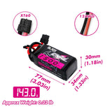 CNHL Black Series 1500mAh/2200mAh 11.1V 3Sリポバッテリー XT60 FPVドローン飛行機用