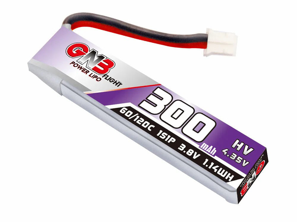 GNB 300mah 1S 3.8V LiHV 60CリポバッテリーPH2.0 4個入り