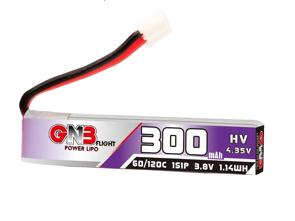 GNB 300mah 1S 3.8V LiHV 60CリポバッテリーPH2.0 4個入り