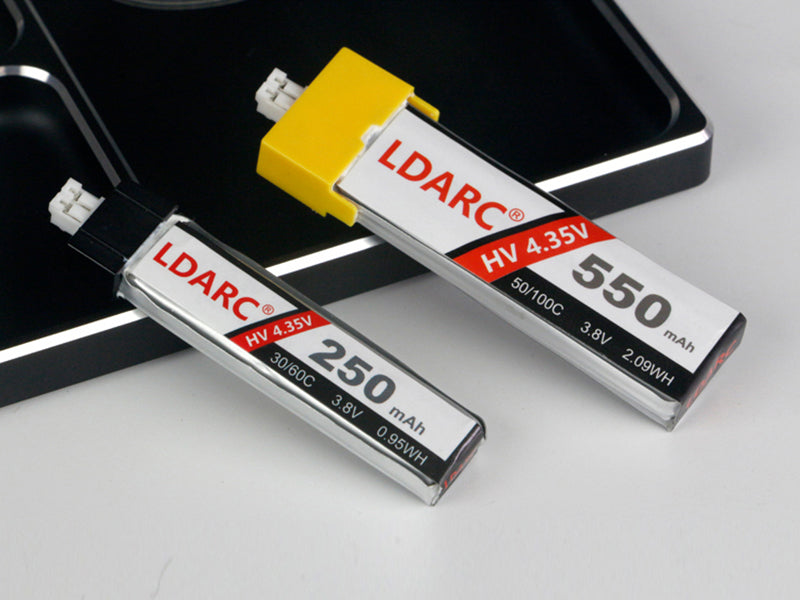 LDARC 3.8V 250mAh/550mAh リポバッテリーPH2.0 4pcs