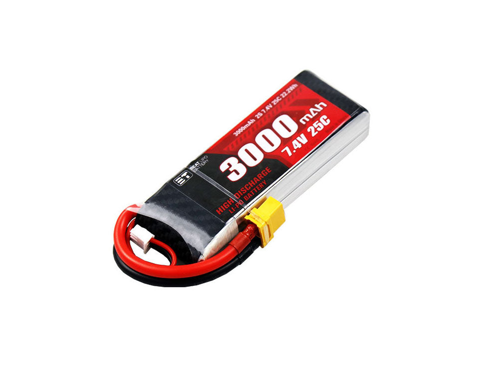 BT 3000mAh リポバッテリー｜RCカー用 2S/3S 電池｜ 高速オフロードラジコンカー対応