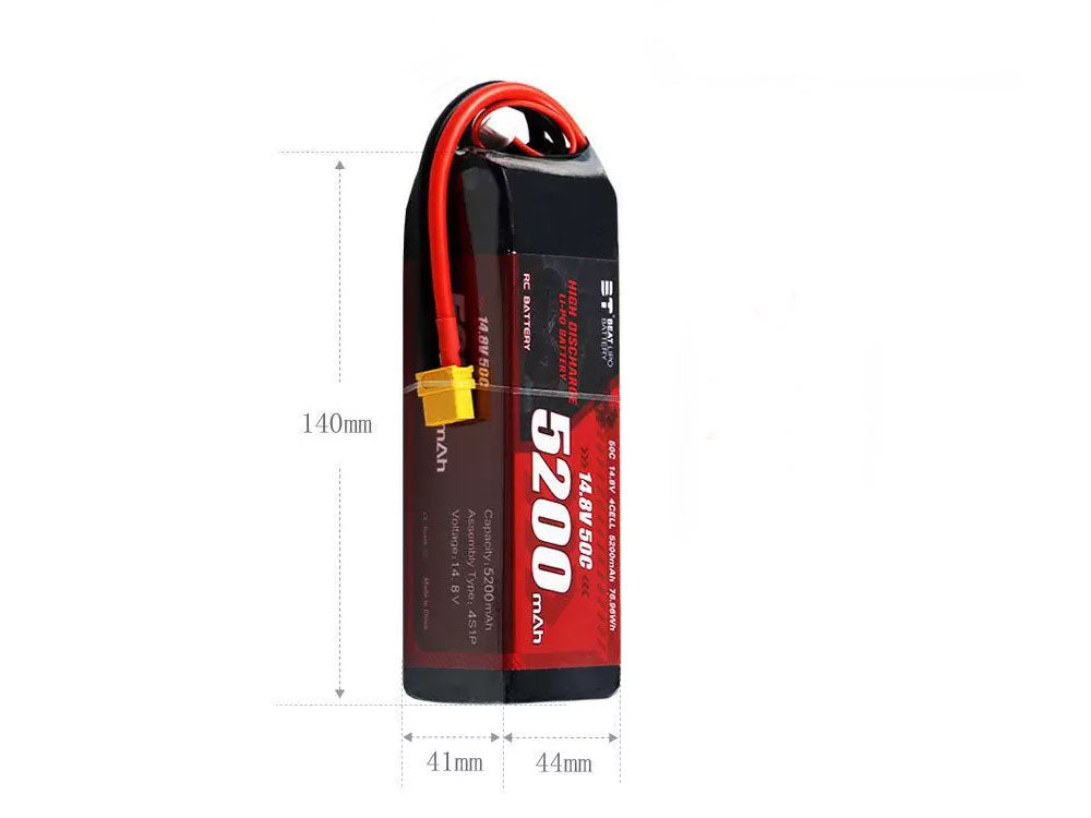 BEAT 5200mAh 50C 2S/3S/4S リポバッテリーRCカー用