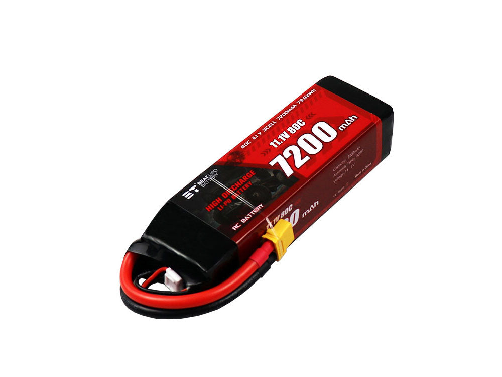 BT 7200mAh リポバッテリー｜RCカー用 2S/3S 80C電池｜ 高速オフロード