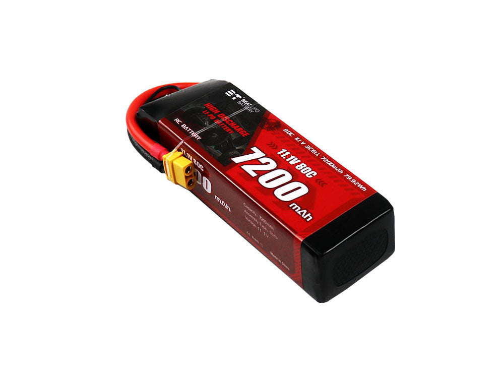 BT 7200mAh リポバッテリー｜RCカー用 2S/3S 80C電池｜ 高速オフロードラジコンカーなど対応
