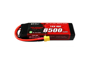 BT 8500mAh リポバッテリー｜RCカー用 2S/3S 80C電池｜ 高速オフロードラジコンカーなど対応