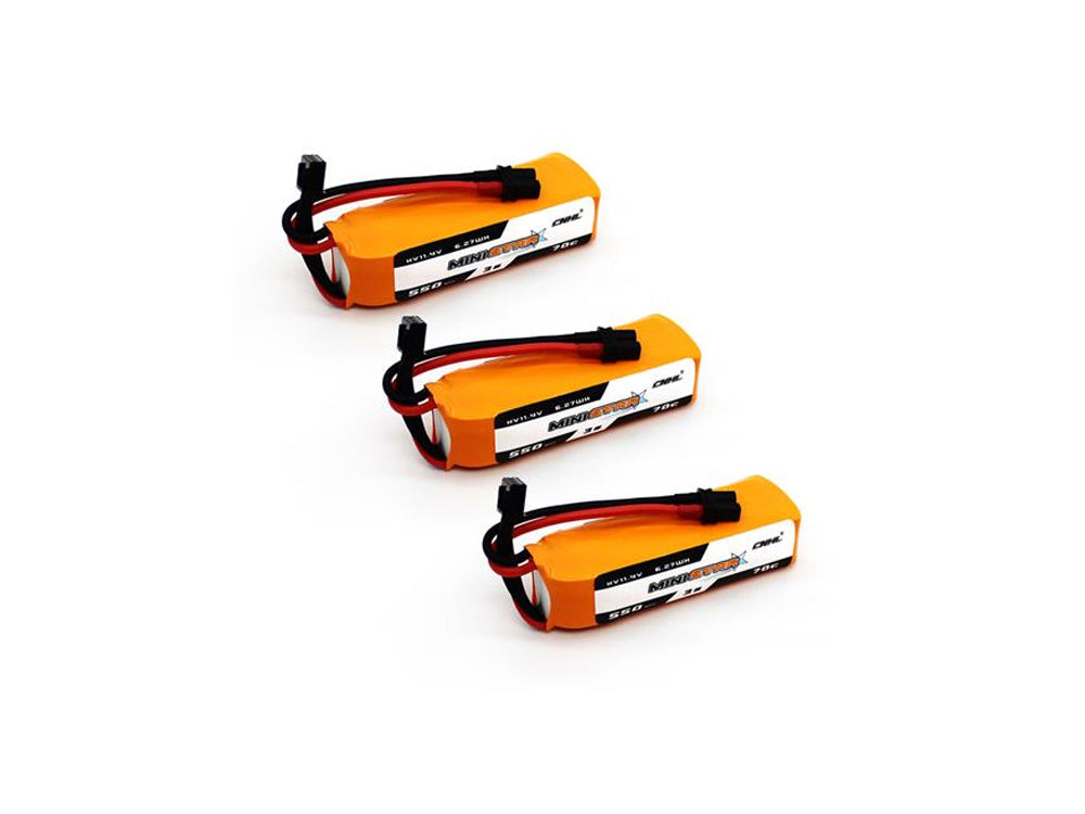 CNHL MiniStar HV 3S LiPoバッテリー 350mAh / 550mAh XT30Uコネクター付きFPVドローン用 3個セット