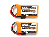 CNHL MiniStar 3S 11.1V LiPoバッテリー 450/650/850mAh 高出力 FPVドローン用 XT30Uコネクタ付き 2本セット