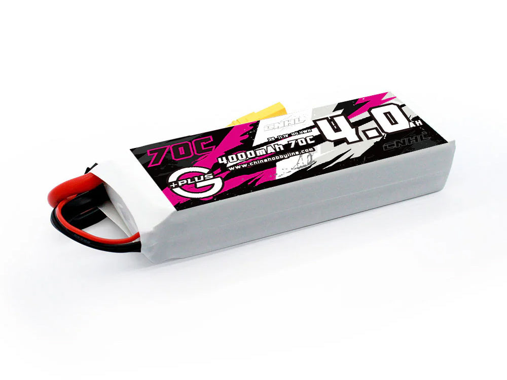 CNHL 4000mAh 11.1V 3S 70C Lipoバッテリー XT90プラグ付き RCカー/RCボート/RC飛行機対応
