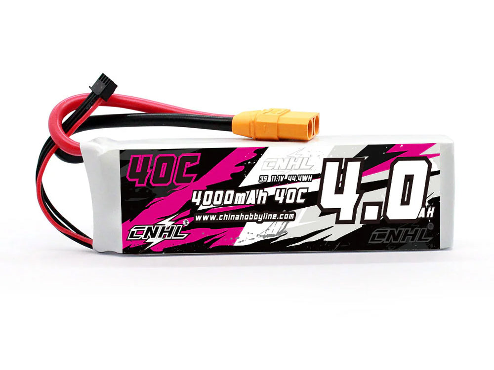 CNHL 4000mAh 11.1V 3S 40C リポバッテリー XT90プラグ付き | RCカー・飛行機・ボート対応
