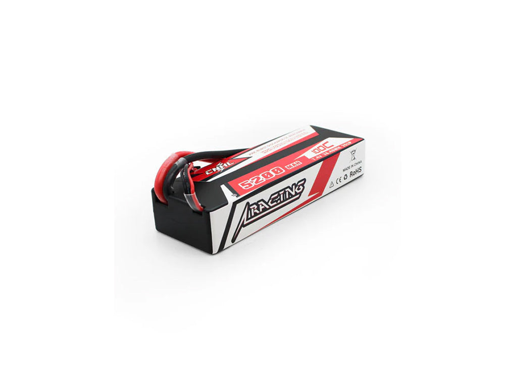 CNHL レーシングシリーズ 5200mAh 7.4V 2S 100C ハードケース LiPo バッテリー（RCカー・ボート・飛行機・ヘリコプター対応）