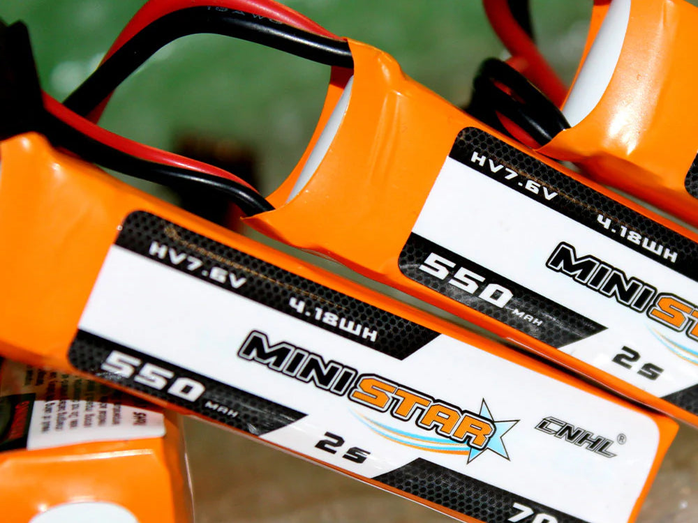 CNHL LiHV MiniStar HV 550mAh 7.6V 2S 70C リポバッテリー  3本セット XT30U 小型FPVドローン・RCモデル対応
