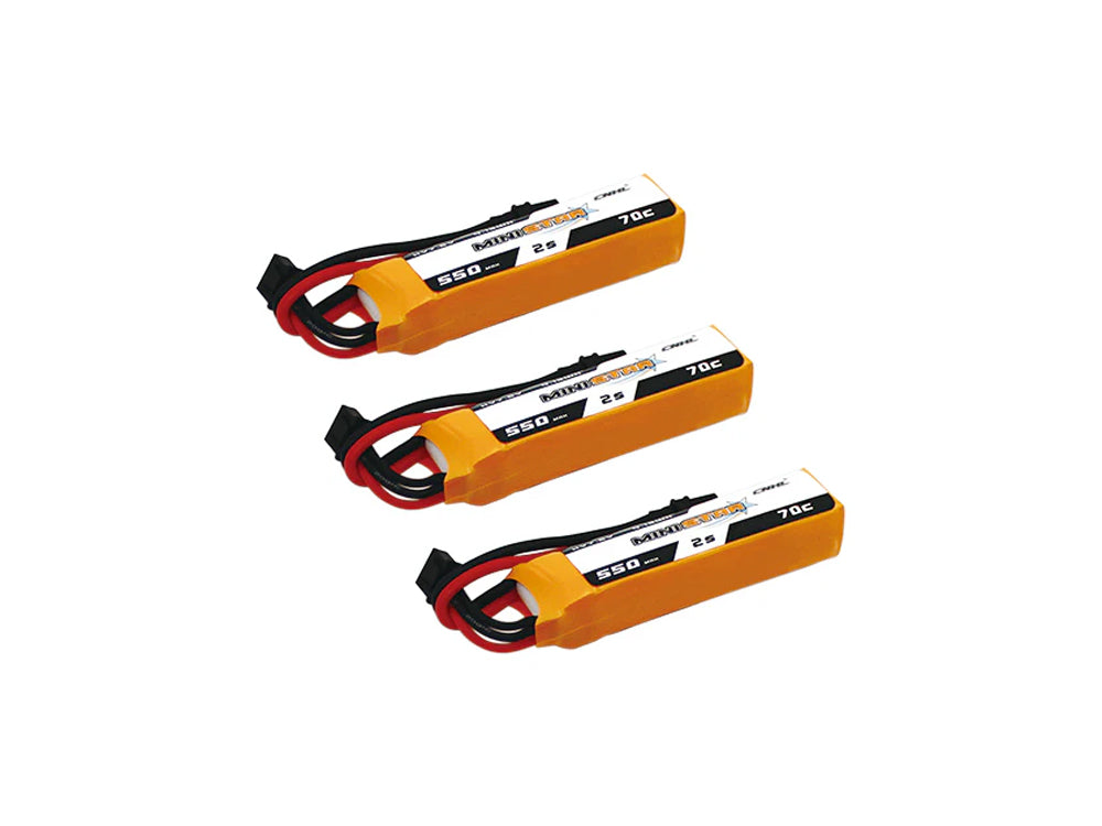 CNHL LiHV MiniStar HV 550mAh 7.6V 2S 70C リポバッテリー  3本セット XT30U 小型FPVドローン・RCモデル対応