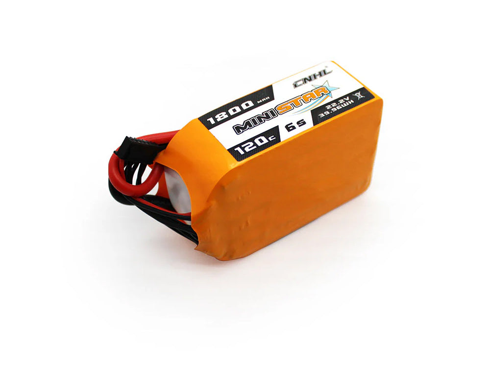 CNHL MiniStar 6S LiPoバッテリー 1300mAh / 1800mAh 22.2V 120C（XT60プラグ付き）FPVドローン用