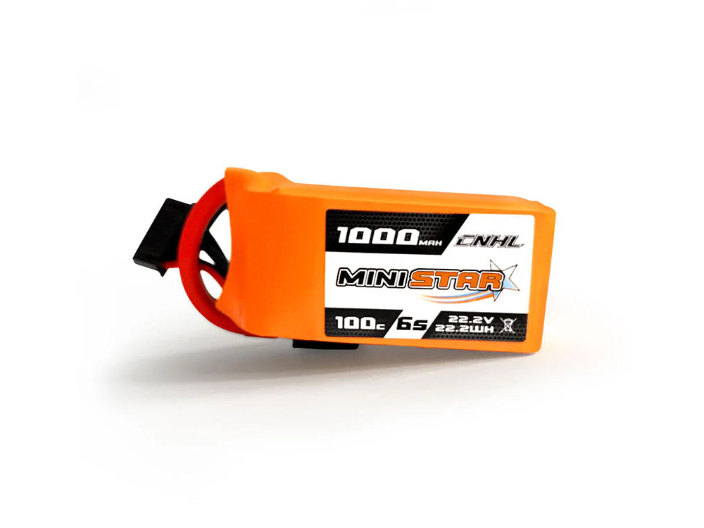 CNHL MiniStar 1000mAh 22.2V 6S 100C LiPoバッテリー XT60プラグ 小型ドローン・RCカー・飛行機用