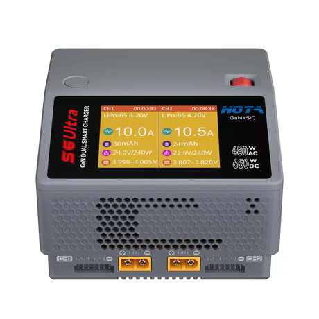 HOTA S6 Ultra AC480W DC650W GaNスマートバランス充電器（LiPo、LiHV、LiFeバッテリー用）