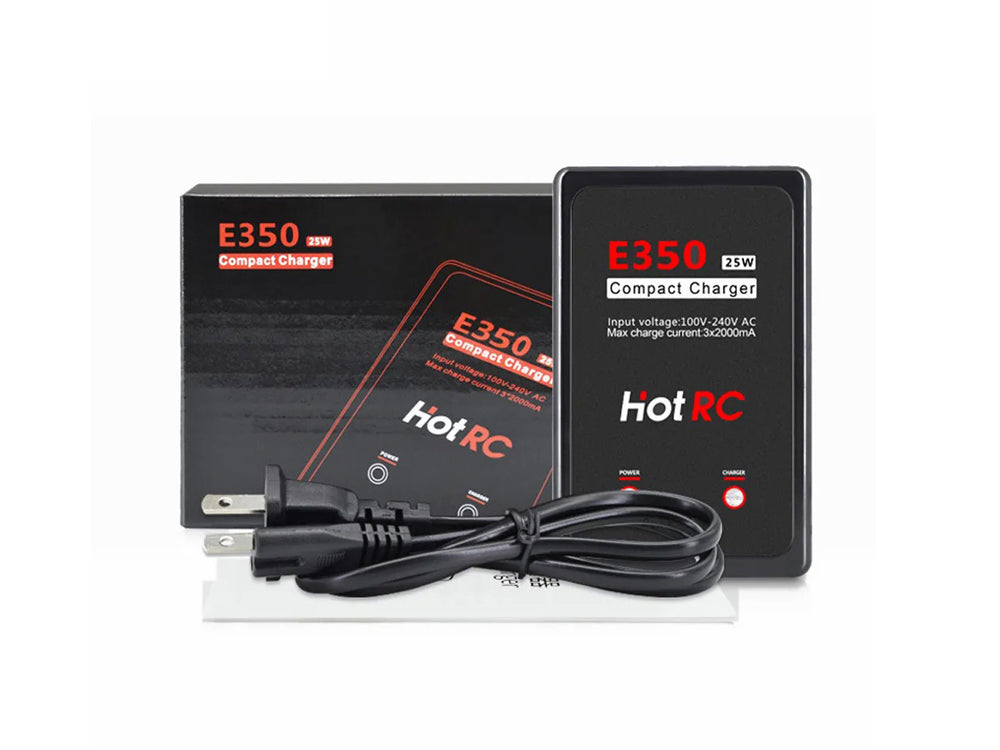 HOTRC E350 リポバッテリー充電器 2S 3S 7.4V 11.1V高速バランスチャージャー