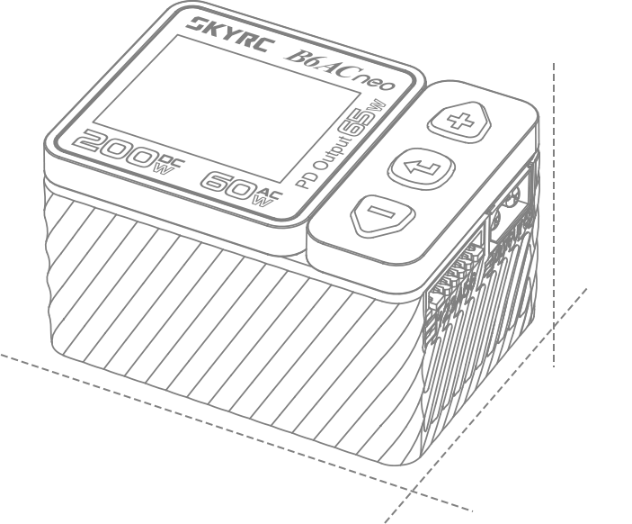 SkyRC B6ACneo スマート充電器 DC 200W AC 60W バッテリーバランス充電器