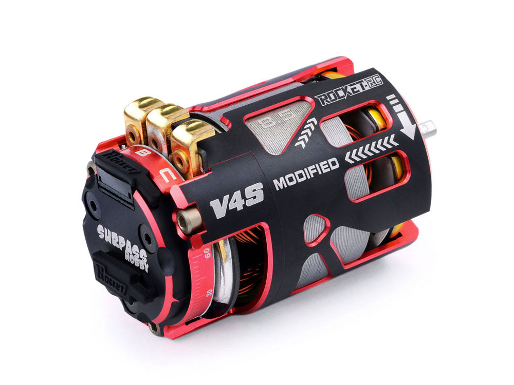 ROCKET-RC 540 V4S  センサー付きブラシレスモーター｜1/10ラジコンカー競技用 ・MODIFIED仕様 ｜3.5T〜10.5T 選択可能