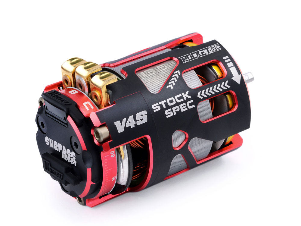 ROCKET-RC 540 V4S  センサー付きブラシレスモーター｜1/10ラジコンカー競技用 ・STOCK SPEC仕様 ｜10.5T〜21.5T 選択可能