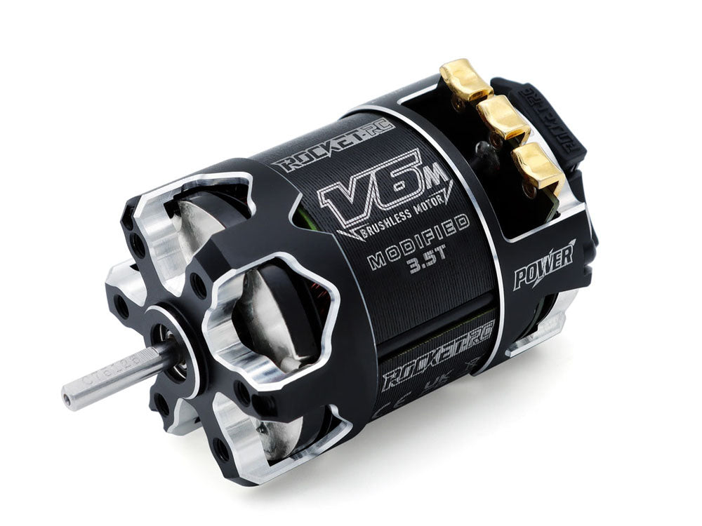 ROCKET-RC 540 V6-M センサー付きブラシレスモーター｜1/10ラジコンカー競技用 ・MODIFIED仕様 ｜3.5T〜10.5T 選択可能