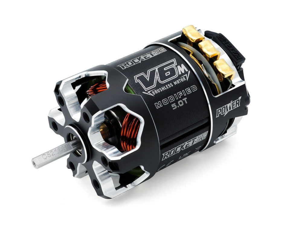 ROCKET-RC 540 V6-M センサー付きブラシレスモーター｜1/10ラジコンカー競技用 ・MODIFIED仕様 ｜3.5T〜10.5T 選択可能