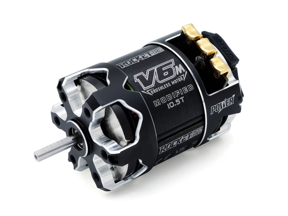 ROCKET-RC 540 V6-M センサー付きブラシレスモーター｜1/10ラジコンカー競技用 ・MODIFIED仕様 ｜3.5T〜10.5T 選択可能