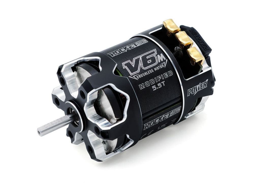 ROCKET-RC 540 V6-M センサー付きブラシレスモーター｜1/10ラジコンカー競技用 ・MODIFIED仕様 ｜3.5T〜10.5T 選択可能