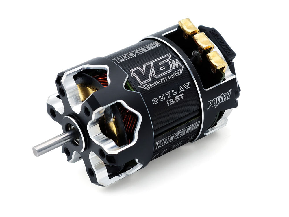 ROCKET-RC 540 V6-M センサー付きブラシレスモーター｜1/10ラジコンカー競技用 ・OUTLAW仕様 ｜13.5T 17.5T 21.5T 選択可能