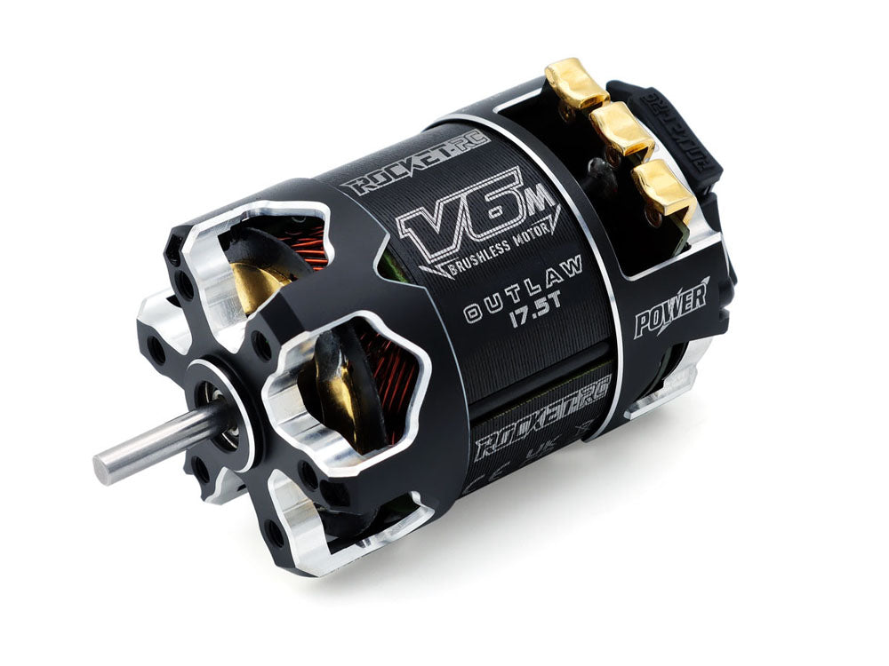 ROCKET-RC 540 V6-M センサー付きブラシレスモーター｜1/10ラジコンカー競技用 ・OUTLAW仕様 ｜13.5T 17.5T 21.5T 選択可能